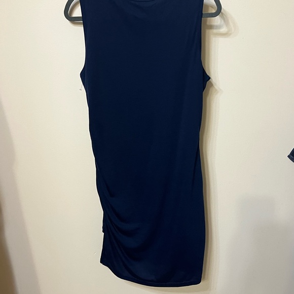 Women's Blue Fitted Dress by BTFBM - Picture 3 of 3